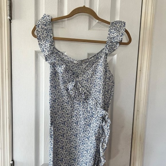 Madewell Wrap Maxi Dress in Americana Floral 10 NWT - Picture 6 of 9
